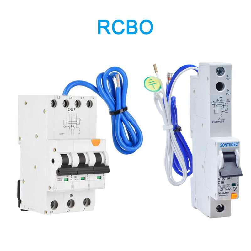 6KA 3P + N Tnixxija Circuit Breaker A (AC) Tip RCBO bil-kejbil