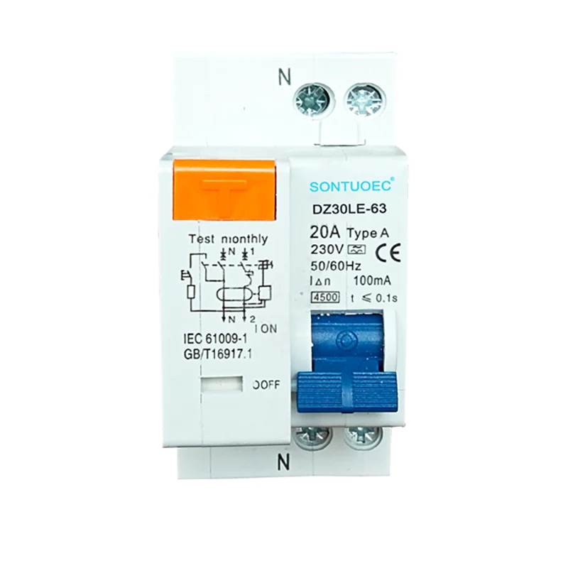 1p + n tip elettroniku rcbo
