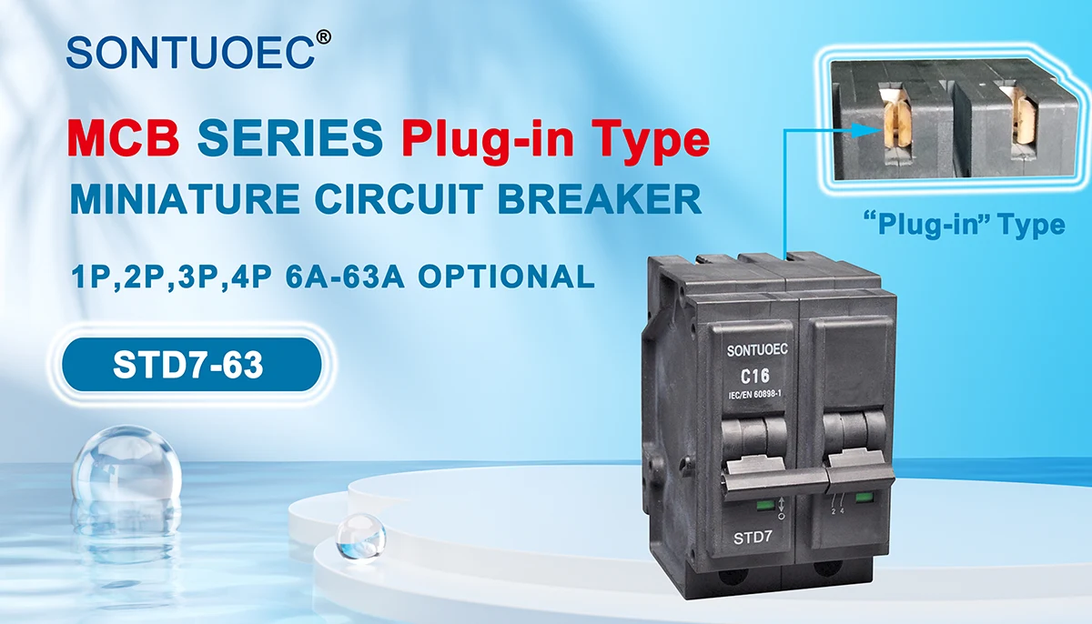 Plug in Type 3P Miniature Circuit Breaker MCB