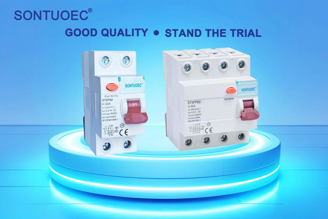 4P 40A/10mA Residual Current Circuit Breaker