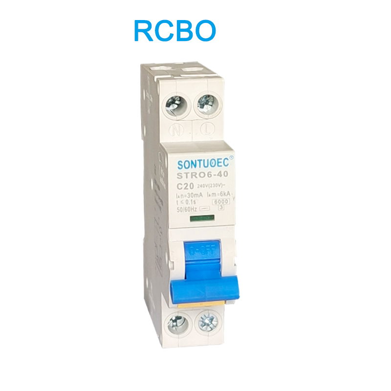 Stro6-40 Circuit Breaker Din Installazzjoni tat-Tip tal-Ferrovija RCBO