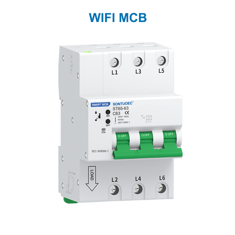 WiFi RS485 IOT Multifunzjonali Intelliġenti MCB RCBO Intelliġenti Mikro Breaker